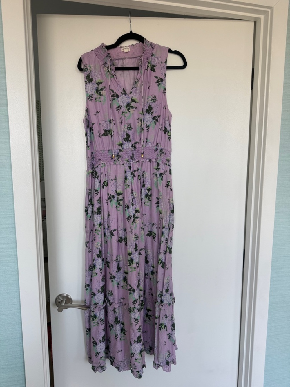 Roller Rabbit Twilight Dahlia Frida Silk-Blend Maxi - Picture 2 of 5